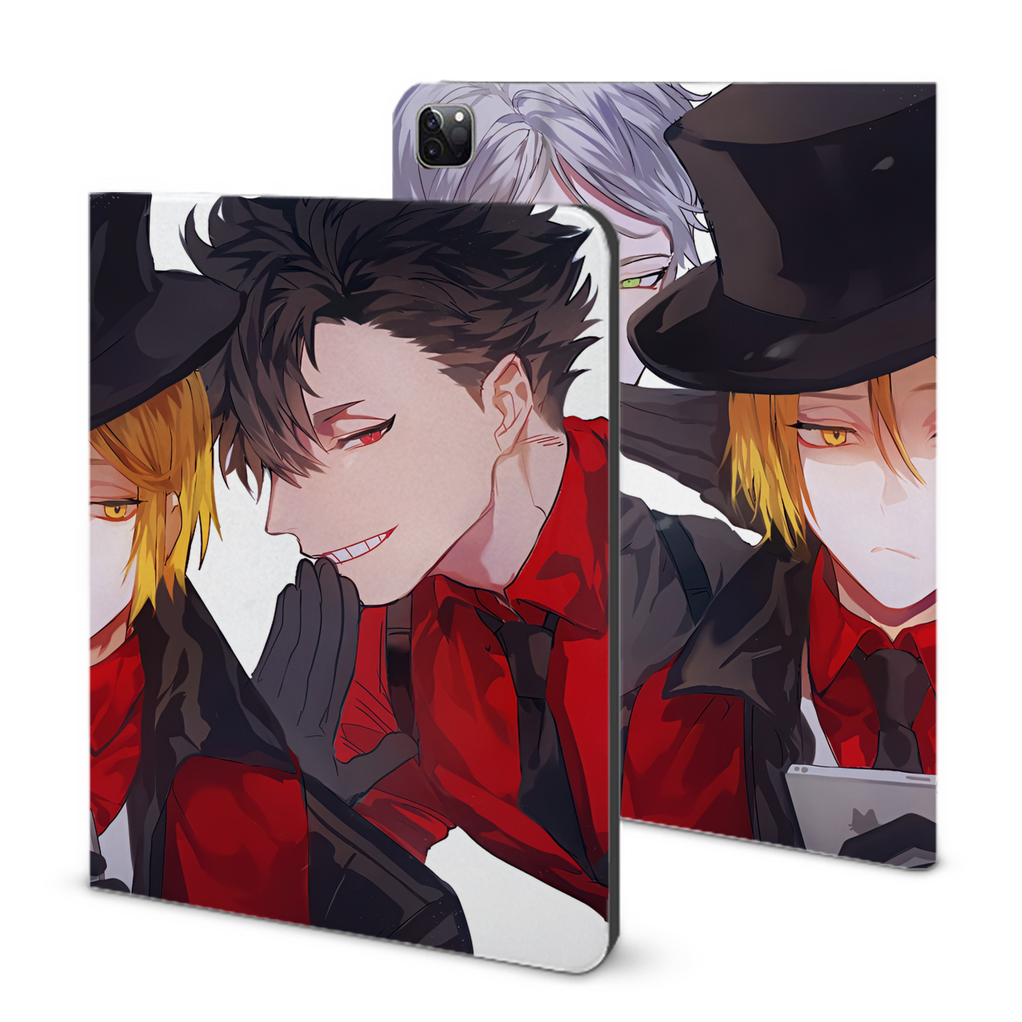 （画像用） ハイキュー!! Haikyu!! IPad ケース ブック型 PUレザー TPU 耐衝撃 軽量 薄型 ペン収納なし 全面保護 IPad 各モデル対応
